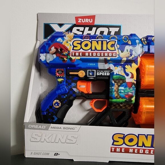 X-Shot SKINS Dread Dart Blaster - SONIC THE HEDGEHOG by ZURU - Picture 4 of 5